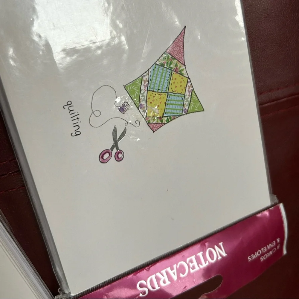 3 sealed packs of 8 inside-blank notecard Stylized Notecards w Envelopes.
